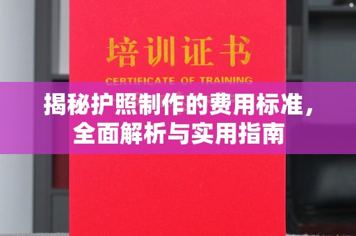 空港揭秘护照制作的费用标准，全面解析与实用指南